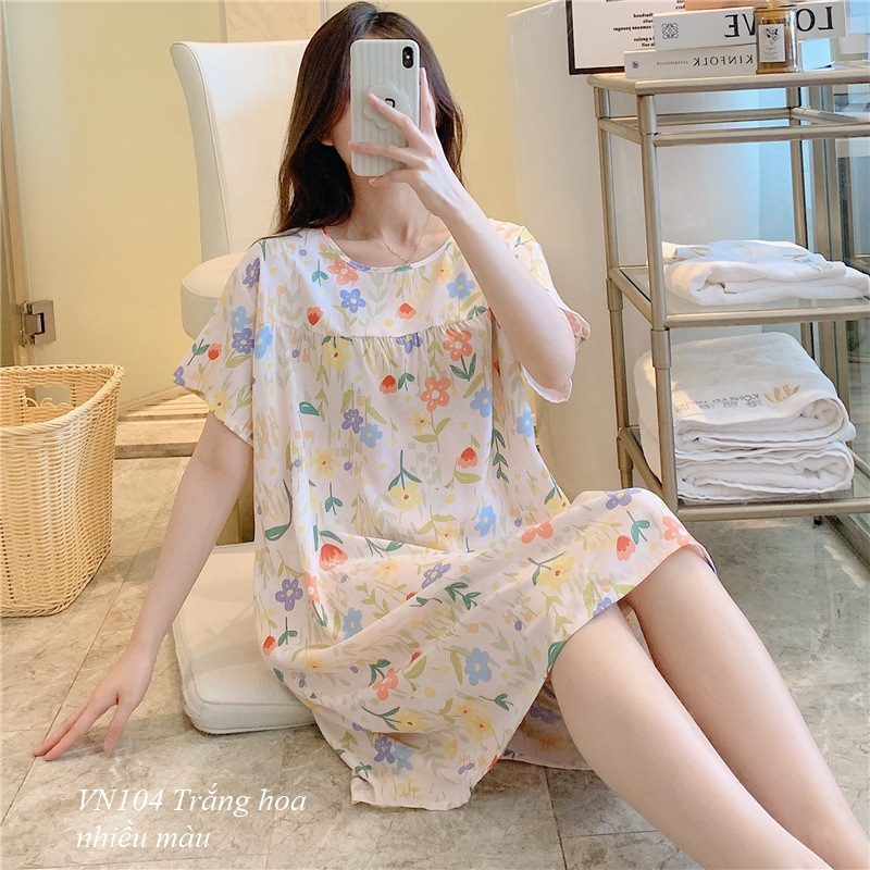 VÁY LANH SĂN Hàng Giao Luôn MẶC NHÀ ĐẦM MẶC NHÀ VN104-thoitrangcenter