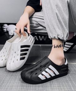 Giày nam nữ dáng sục 4 vạch cao cấp siêu nhẹ chống nước chống trơn trượt-thoitrangcenter