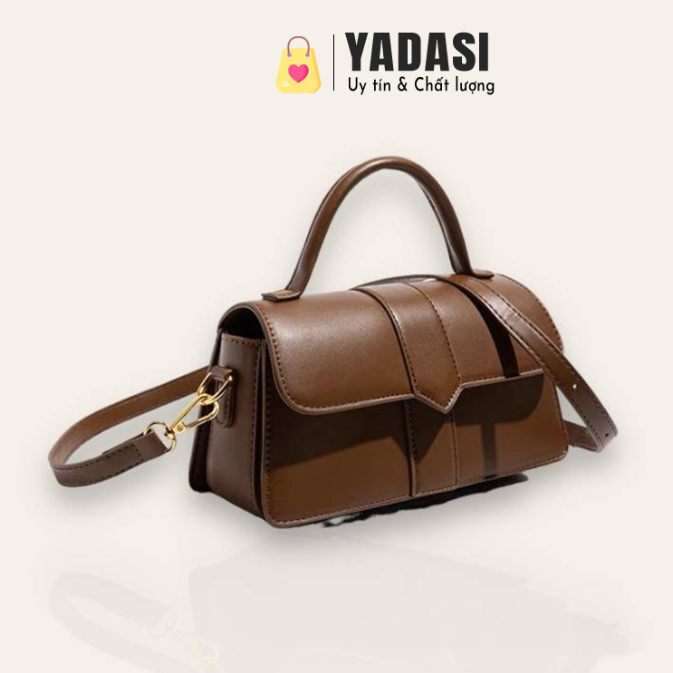 Túi xách nữ đeo chéo thiết kế kèm quai xách trần trơn kiểu dáng Basic YADASI STORE TX15-thoitrangcenter