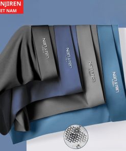 (Hàng loại 1) Hộp 4 Quần Sịp Boxer Nam Vải Lụa Thun Lạnh Cao Cấp NANJIREN (Có che tên sản phẩm)-thoitrangcenter