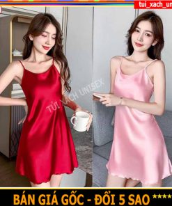 ❤️ VẢI XỊN ❤️ Váy ngủ 2 dây lụa satin cao cấp mềm mịn
