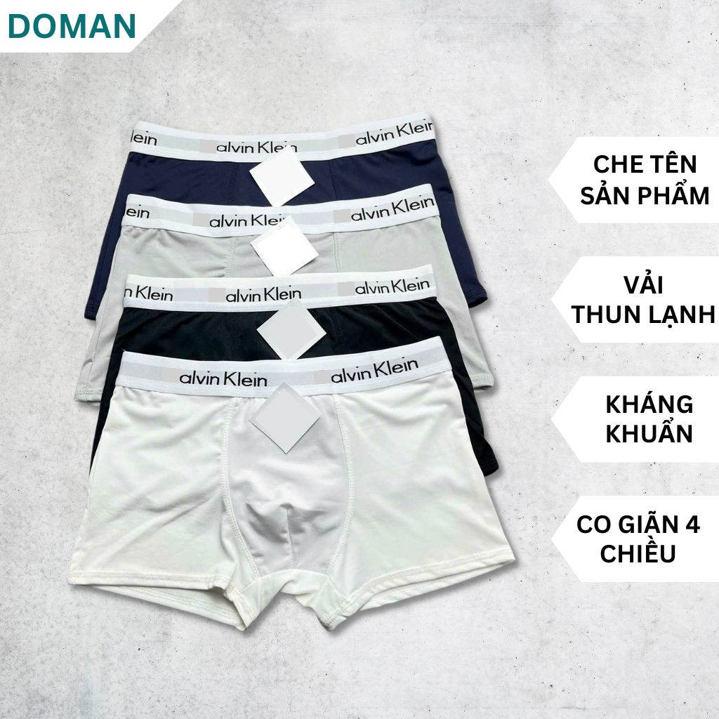 Quần lót nam boxer sịp đùi thun lạnh co giãn thông thoáng hút mồ hôi kháng khuẩn DOLMAN QL01-thoitrangcenter