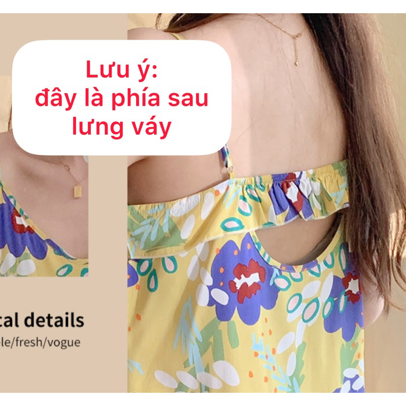 váy ngủ Quảng Châu 2 dây mềm mát