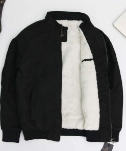 Áo khoác nam Da Lộn form rộng lót lông mùa đông 4 màu cực chất-thoitrangcenter