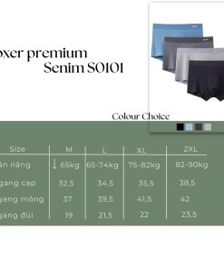 combo 5 quần sịp đùi nam chính hãng SENIM-thoitrangcenter