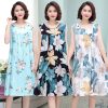 Váy ngủ nữ V84 Freesize chất lanh lụa siêu mát