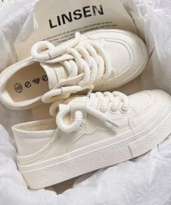 Giày nữ thể thao dây thừng chất đẹp đế êm ái Jinky mới hót trend-thoitrangcenter