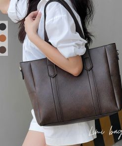 Túi Da công sở nữ đựng laptop xách tay size lớn đựng Laptop 15.6 inch A4 tote đẹp LEON Limi bags-thoitrangcenter
