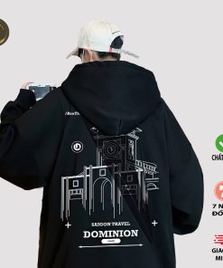 ÁO HOODIE NỈ NAM NỮ UNISEX ULZZANG FORM RỘNG DÀY NÓN TO 2 LỚP KHOÁC CHỐNG NẮNG-thoitrangcenter