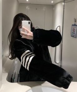 Phong Cách Hàn Quốc nam nữ mặc cực chât-LÔNG VẠCH TAY-thoitrangcenter