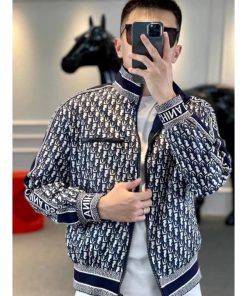 áo khoác nam thêu dior hàng víp lót lông phong cách hàn quốc-thoitrangcenter