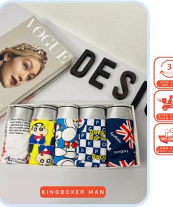 quần sịp đùi boxer nam in hình chất thun lạnh thời thượng co giãn 4 chiều in hình Shin