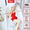 Đầm ngủ WANNABE váy ngủ 2 dây phối bèo ngực phủ che vòng 1 kín đáo tạo độ đầy đặn tự nhiên DNS05-thoitrangcenter