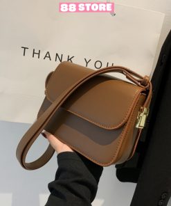 Túi xách nữ đẹp đeo chéo kẹp nách đeo vai da pu cao cấp nắp gập dáng trơn màu sắc basic dễ phối đồ-thoitrangcenter