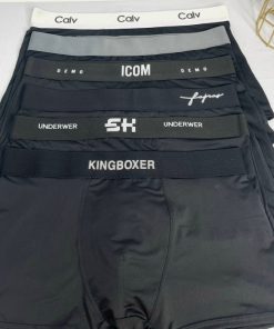 sịp đùi nam Đen mix các hãng chất vải thun lạnh co dãn