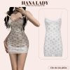 Váy Ngủ Body Sexy - Đầm Ngủ Thun 2 Dây Phối Ren Họa Tiết Hoa Nhí VN554-thoitrangcenter