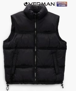 Áo Khoác phao gile nam nữ cổ cao có túi sườn form boxy siêu ấm áp AK01 OVERMAN-thoitrangcenter