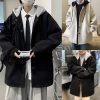 Áo Khoác Basic Phối Mũ 2 lớp dày dặn Style Hàn Quốc
