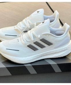 Giày thể thao sneaker Ultra boost Pureboost 22 trắng kẻ đen sọc đen mới nhất-thoitrangcenter