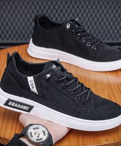 GIÀY VẢI NAM CHỐNG THẤM NƯỚC K02 CAO CẤP KIỂU DÁNG ĐƠN GIẢN SANG TRỌNG LỊCH LÃM CÓ 2 MÀU ĐEN VÀ XÁM SZE 39-44-thoitrangcenter