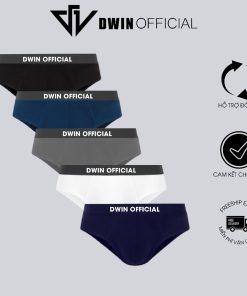 Combo 3 quần lót nam DWIN sịp tam giác kháng khuẩn cao cấp boxer vải thun lạnh co dãn 4 chiều-thoitrangcenter