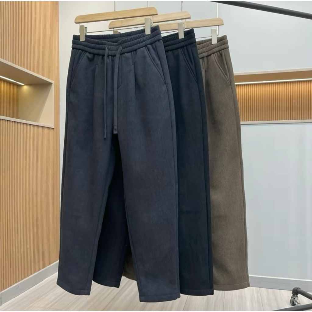 Quần Nhung Tăm Lót Lông Thỏ ống suông UMA - Hàng Quảng Châu Siêu Cấp Loại 1 Form Dáng Thanh Lịch Dễ Phối Đồ SPQ88-thoitrangcenter