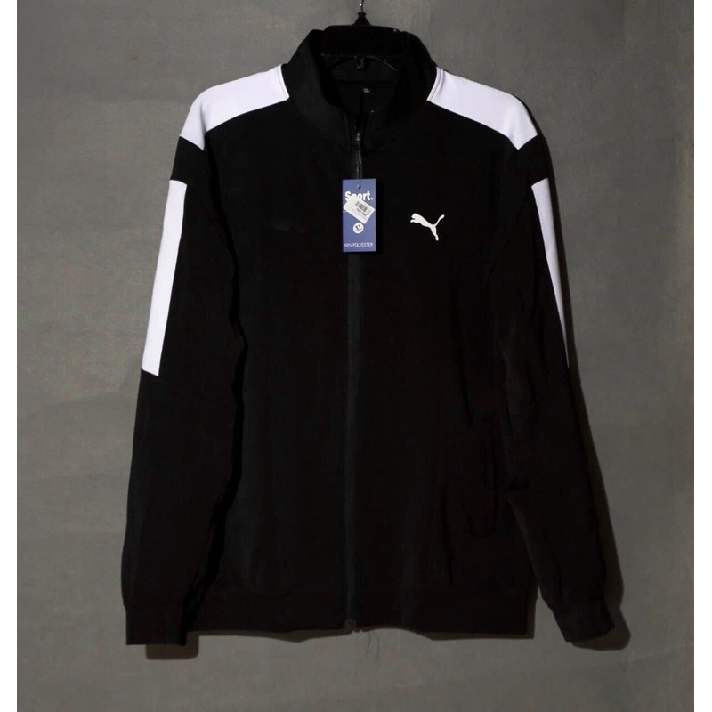 Áo Khoác Thể Thao Nam Nữ P U M A New Wear Màu Đen Chất Thun Lạnh Cao Cấp Vải Mềm Mịn Thoáng Khí Không Xù Lông-thoitrangcenter