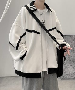 Áo Khoác Nỉ Bóng Chày Nam Nữ Unisex From Rộng Cổ Bẻ-thoitrangcenter