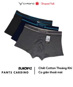 Combo 3 Quần Lót Nam Boxer Cardino Chất Cotton Kháng Khuẩn