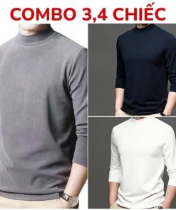 Combo 3 Áo Giữ Nhiệt Nam HML Lót Lông Dày Ấm Trắng Đen Xám-thoitrangcenter