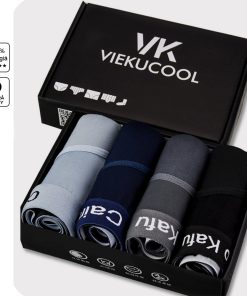 Hộp 4 Quần Lót Tam Giác Thun Lạnh Cao Cấp Dành Cho Nam