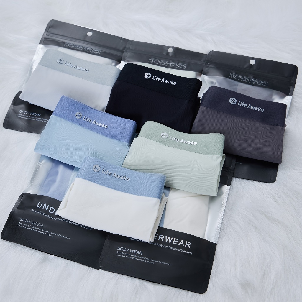 Quần sịp nam cao cấp Quần lót đúc lụa băng co giãn thoáng khí kháng khuẩn mềm mịn mát Life Awake-thoitrangcenter