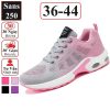 Giày thể thao nữ sneaker Sans250 chất vải thoáng mát đệm khí êm chân màu đen hồng tím size lớn bigsize 40 41 42 43 44-thoitrangcenter