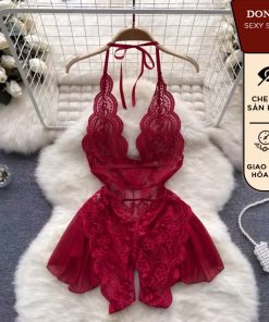 Váy ngủ Bodysuit Ren đồ ngủ sexy cosplay xuyên thấu gợi cảm cho nữ A49-thoitrangcenter