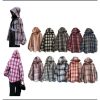 Áo Khoác Sơ Mi kẻ Caro Flannel Nam Nữ Có nón Trùm Đầu (SMN)-thoitrangcenter