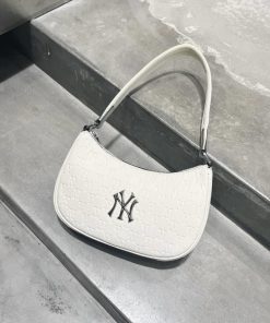 Túi nữ túi kẹp nách mlb ny size 21 dập chữ hàng xuất sịn-thoitrangcenter