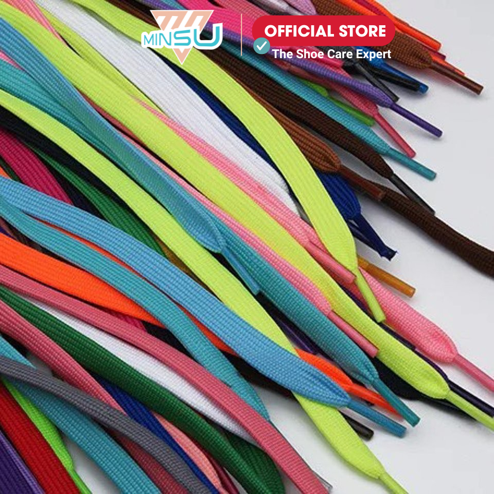Dây Giày Thể Thao Sneaker Dẹp Nam Nữ Chính Hãng Cổ Thấp và Cổ Cao MINSU M0501 Chất Lượng Cao 120 & 160cm Shoelace Jordan-thoitrangcenter