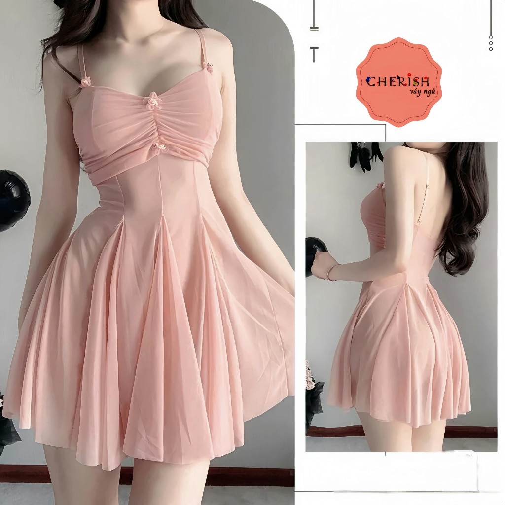 (M.149) Váy ngủ sexy ren mềm cao cấp Đầm mặc nhà gợi cảm quyến rũ-thoitrangcenter