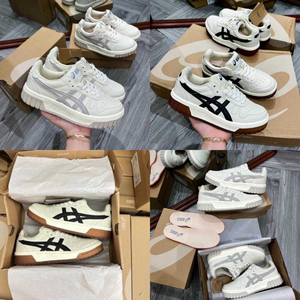 Giày thể thao Asics Court MZ Cream Black Gum Nam Nữ