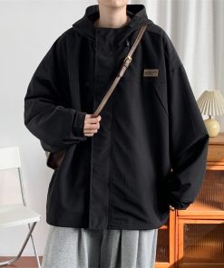 Áo khoác gió unisex  - GIO124 - Áo khoác dù nam nữ form rộng có lót lụa bên trong dày dặn (Đen/ Xanh)