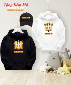 Áo khoác hoodie free fire [ TẶNG KÈM 1 NÓN ] rank thách đấu chất nỉ mềm mịn hình in sắc nét dành cho game thủ-thoitrangcenter