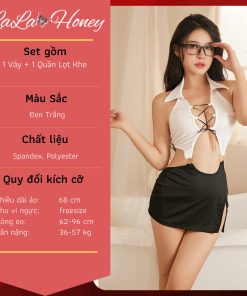 Váy Ngủ Hóa Trang Cô Thư Ký Sexy Quyến Rũ - LALA HONEY-thoitrangcenter