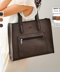 Túi xách công sở nữ tote da đựng laptop 14 inch size to lớn đi học đi làm giáo viên LANI Limi Bags-thoitrangcenter