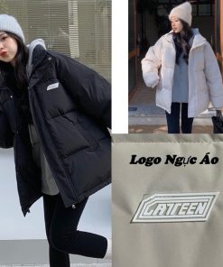 Áo khoác phao nam nữ LOGO ấm áp