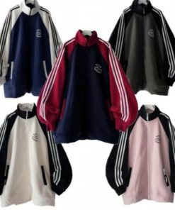 Áo khoác nam nữ cổ trụ chất nỉ form rộng đẹp hottrend 2024-thoitrangcenter