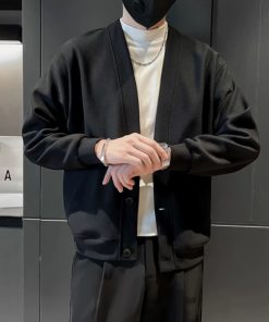 Áo Khoác Cardigan nam mùa đông ATINO dày dặn ấp áp thời trang Hàn Quốc form Regular L.3.8799-thoitrangcenter