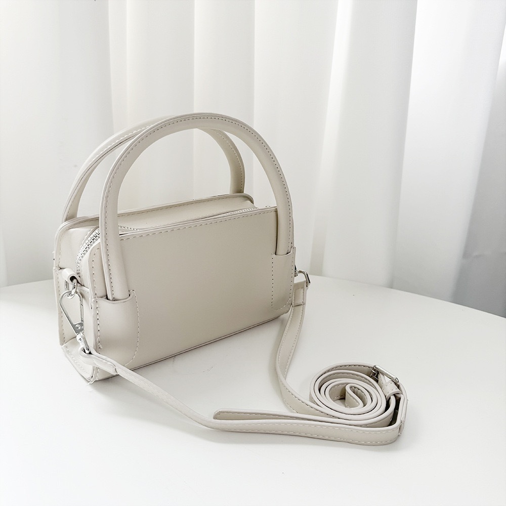 Túi đeo chéo nữ basic 2 quai da trơn - BASIC BAG VC01-thoitrangcenter