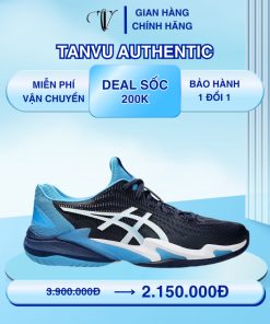 [ Hàng Chính Hãng ] Giày Asics Court Novak FF3 Blue Expanse White Chơi Pickleball Nam Nữ