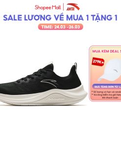 Giày thể thao chạy bộ nam siêu nhẹ Basic-Running Anta Sports 9124E5509 Giày chạy cơ bản nam race < 10km