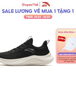 Giày thể thao chạy bộ nữ siêu nhẹ Basic-Running Anta Sports 9224B5509 Giày chạy thể thao thoáng khi race chạy < 7km-thoitrangcenter
